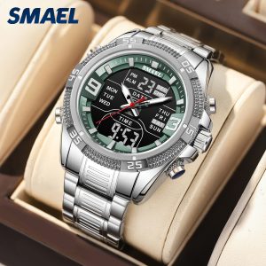 SMAEL 6055 Silver / Green