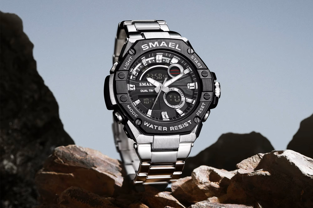 SMAEL-8090-Silver-_-Black